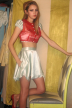 Mandate of Heaven Denim Halter Minidress